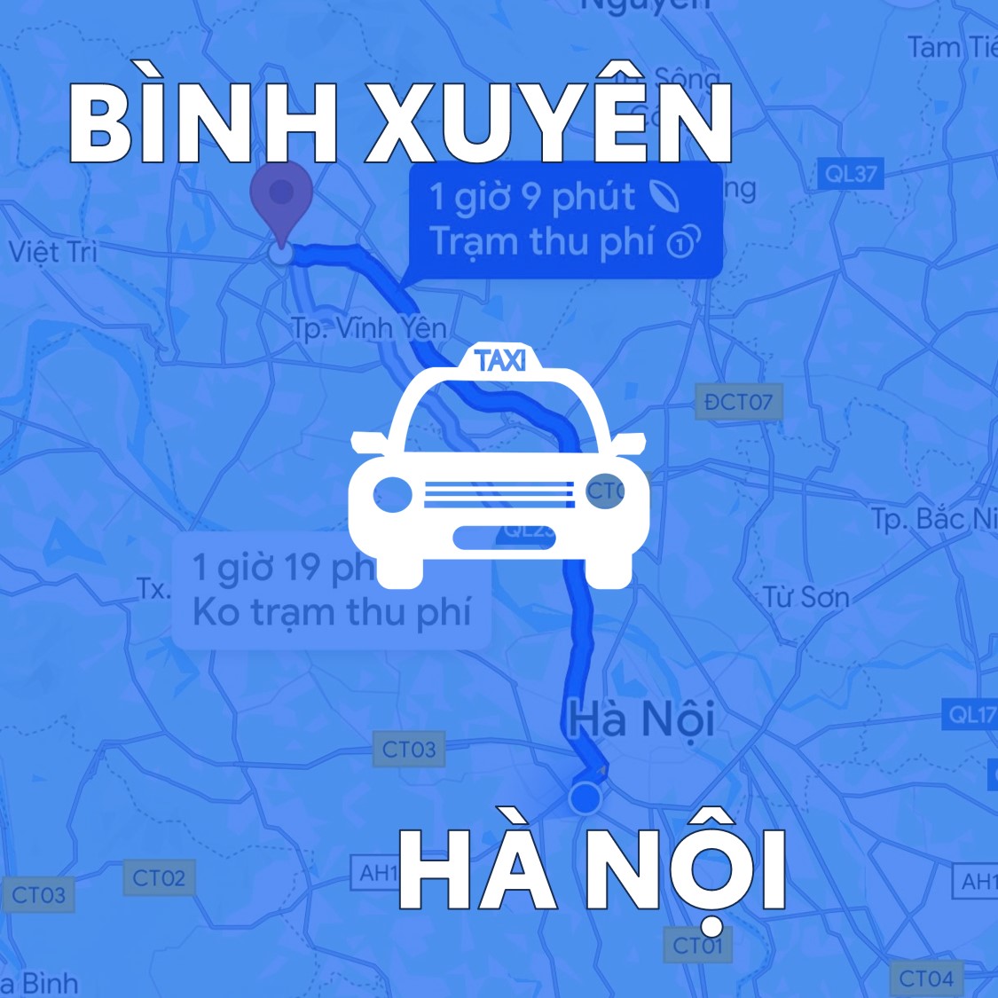 Giá xe ghép hà nội vĩnh phúc
