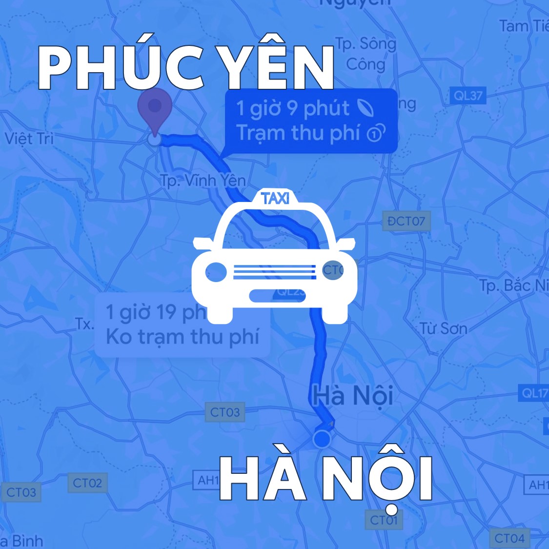 Giá xe ghép hà nội vĩnh phúc